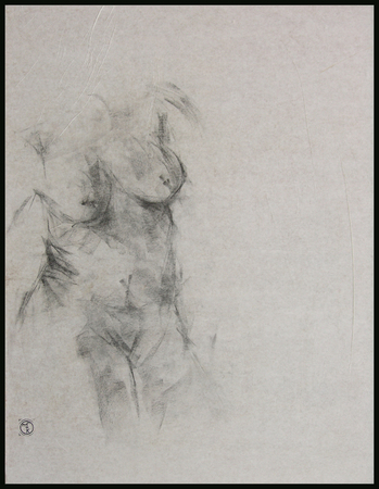 Sole Female Form
Charcoal on Paper 